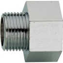 Nipplo esagonale cromato 1/2IG x 3/8AG NUOVO