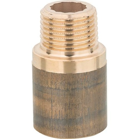 Viega gunmetal threaded fitting tap extension with DVGW type 3540, 1/2x30mm (I/A) 354992 NEW