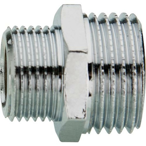 Double nipple reduced chromed 1/2"" X 3/8"" NEW