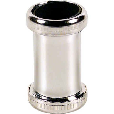 Kupplung Messing verchromt 32 x 32 mm, mit 2 konischen Dichtungen NEU