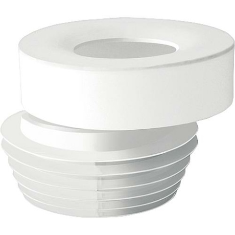 WC connection eccentric 20 mm Ø 100-110 mm, colour: white NEW