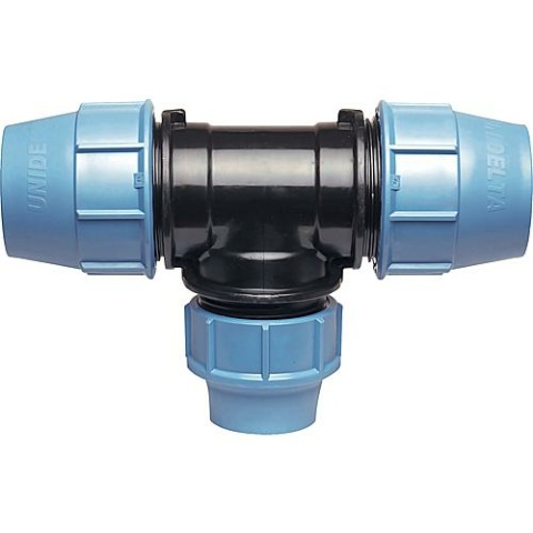 Unidelta klemkoppeling T-stuk, reduct. Type-PTR 50 x 40 x 50 13125040 NIEUW