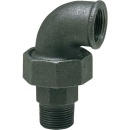 ATUSA Malleable cast iron fitting, black Elbow union...
