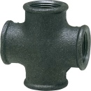 Hermann Schmidt malleable cast iron fitting, black Cross...