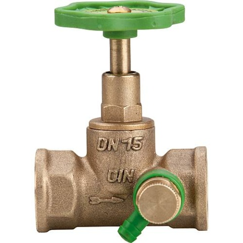 Locks Globe valve / socket connection rising stem, with drain 1110,1/2"" 11101500001 NEW