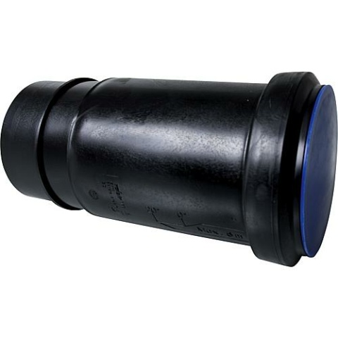 Valsir Langmuffe PEHD mit Dichtung und Stopfen, D = 50 mm, DN = 50 mm NEU