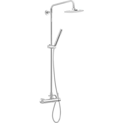 Evenes Système de douche Nestos douchette à main, pomme de douche Ø 190 mm et mitigeur chromé NEUF