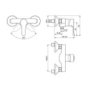 Ideal Standard AP shower mixer Standard Alpha chrome NEW