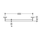 Hewi handgreep Systeem 900, 600mm, chroom NIEUW