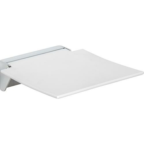 Hewi Klappsitz System 900 BxT: 350x373mm, chrom/weiß NEU