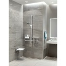 Hewi Klappsitz System 900 BxT: 350x373mm, chrom/weiß NEU