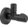 Evenes design angle valve DN15 (1/2"") Colour: black matt with ELB 10mm NEW