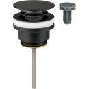 Shaft valve clicker/fixed matt black, DN32...