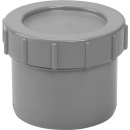 Airfit Endstopfen mit Schraubverschluss- kappe, grau zum Einstecken in eine Muffe - DN 40 51040ES NEU