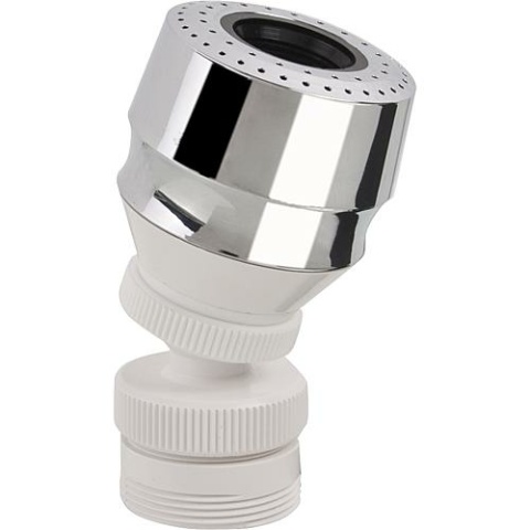 Ball joint bead blast controller with adapter M22/M24 white/chrome NEW