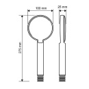 Evenes słuchawka prysznicowa 1 strumień ø 100 mm chrom NOWOŚĆ