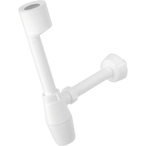 Urinal-Flaschensiphon D=40x230 mm PP / ABS weiß NEU