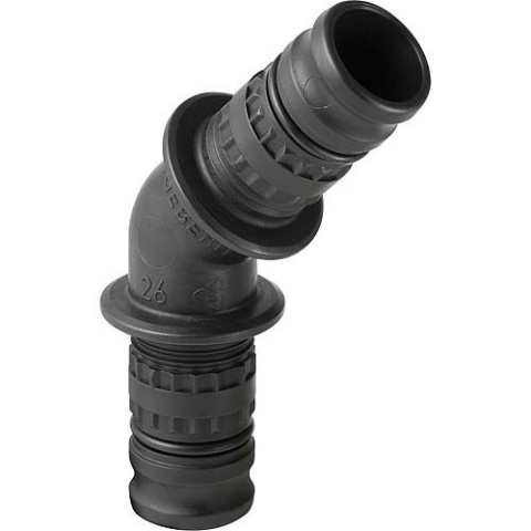 Geberit Mepla Winkel PVDF 45Gr d26 G-Kontur GE623245005 NEU