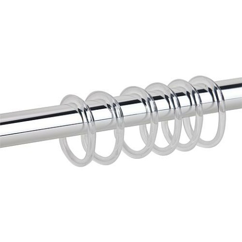 Evenes Duschvorhangringe ESOM Transparent, VPE=12 Stück NEU