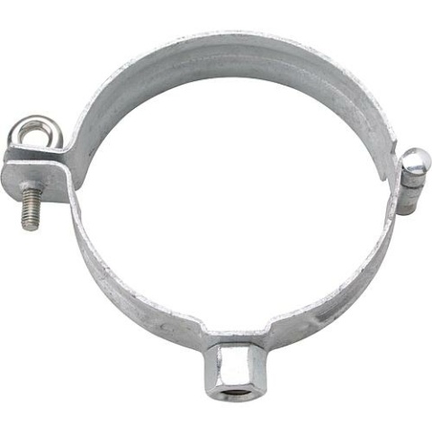 Grömo rain pipe clamp DN100 galvanised steel, thread M10 NEW