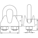 Drahtseilklemme Edelstahl A4 M5, VPE: 20 Stück NEU