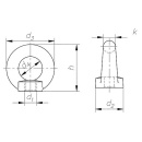 Ghiera C15 M 12 simile a DIN 582 / zincata 4001800000000 NUOVO
