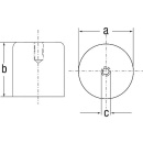 Beloh magnes garnkowy AINiCo 500 maks. temp. pracy 450°C wym. 27,0 x 25,0 mm, 1 szt. BM 30.003 NOWOŚĆ