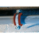 Fischer silicone pipe clamp FRSH 40-45 (11/4""), M8, galvanised 63498 NEW