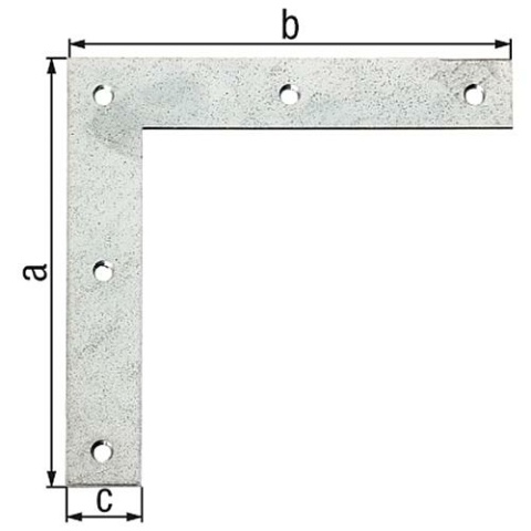 GAH Alberts corner bracket, 120x120x20mm, sendzimir galvanised 332853 NEW