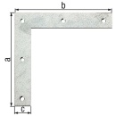 GAH Alberts corner bracket, 120x120x20mm, sendzimir...