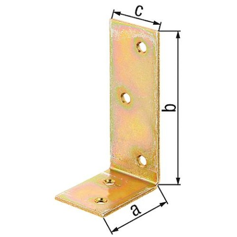 Ángulo de viga GAH Alberts, 40x80x30mm, galvanizado, pasivado de capa gruesa. 332839 NUEVO