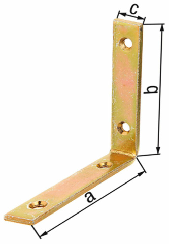 GAH Kątownik belki Alberts, 120x120x20mm, ocynkowany na żółto 333157 NOWOŚĆ