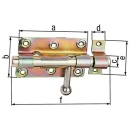 GAH Alberts Bolzen-Schlossriegel,mit be- festigter...