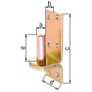 GAH Alberts klem op plaat, DI, ø 13 mm, 100 x 35...