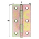 GAH Bisagra Alberts, 60x34x1mm sendzimir galvanizada...