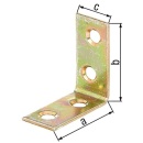 GAH Alberts Stuhlwinkel, 60x60x16mm sendzimirverzinkt 339227 NEU