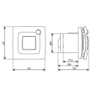 Ventilador para habitaciones pequeñas S&P Silent Dual NW 100, V=90 m3/h movimiento+control de la humedad NUEVO