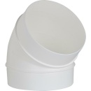 Upmann Rundrohrbogen DN 125, 45° weiß 66974 NEU