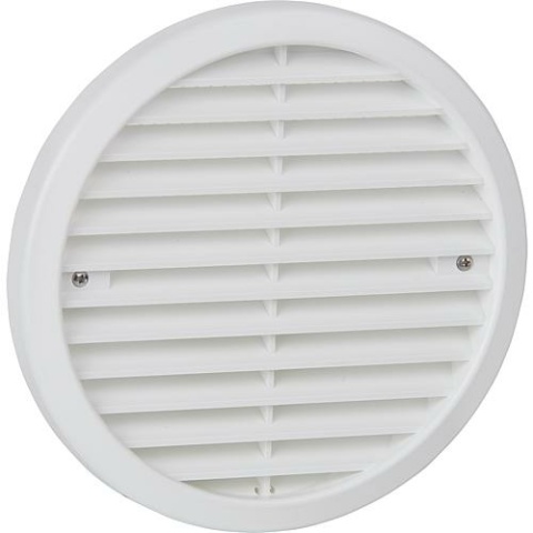 Lunos buitenrooster Lunos, kleur: wit, Ø 180 mm, gemaakt van kunststof, voor e² 039 852 NIEUW