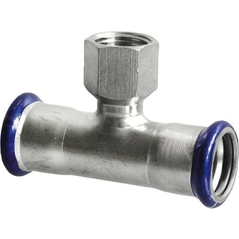 Evenes Edelstahl-Pressfitting M-Kontur T-Stück mit IG, 22-1/2-22 NEU