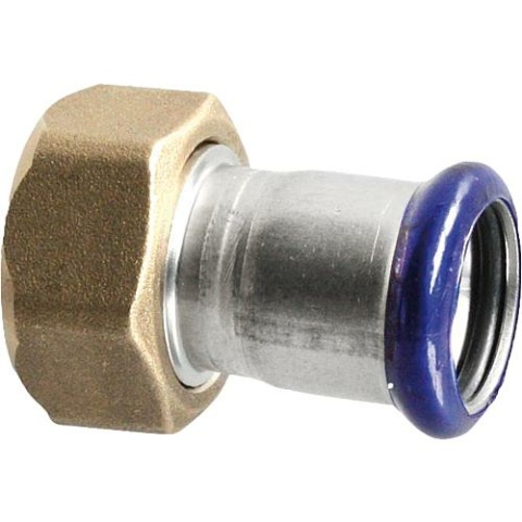 Evenes Edelstahl-Pressfitting M-Kontur Anschlussverschr. 18x3/4 mit Pressmuffe NEU