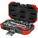 Gedore red socket spanner set red 16-piece 1/4"" NEW