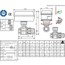 First 2/2 Wege Elektro-Kugelventil Typ EMV 110...801-3 Compact R 3/4"" IGxÜWM NEU