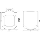 Evenes WC-Sitz Urucula weiß, Softclose aus Duroplast Edelstahlscharnier NEU