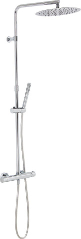 Evenes Système de douche Enzan Douche à main, pomme de douche Ø 300 mm et thermostat chromé NOUVEAU