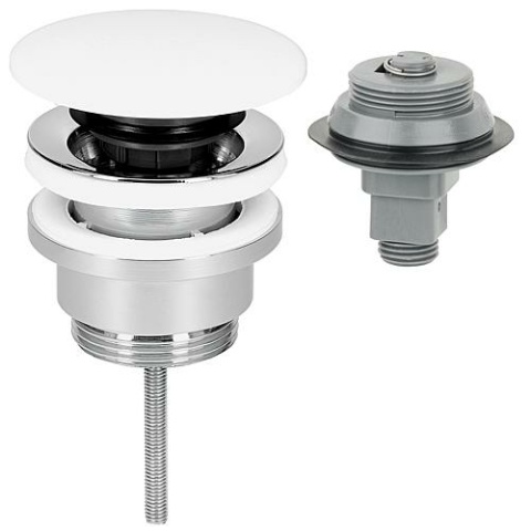 Válvula de eje clicker/tapa fija Corian, Ø 72 mm, longitud = 0-70 mm, universal NUEVO