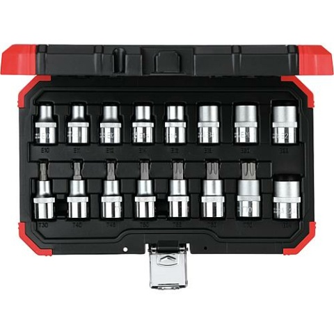 Zestaw kluczy nasadowych Gedore czerwony 16-częściowy 1/2"" NOWOŚĆ