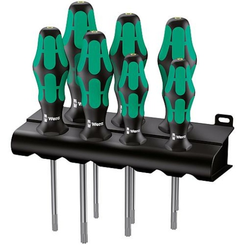 Wera screwdriver set 7-piece Kraftform Plus - Series 300 with holding function, TORX NEW