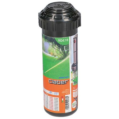 Claber verzinkbare turbinesproeier 30-360°, verstelbaar, DN20(3/4""), max. 670m² NIEUW