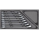 Gedore zestaw kluczy oczkowych z grzechotką czerwony...